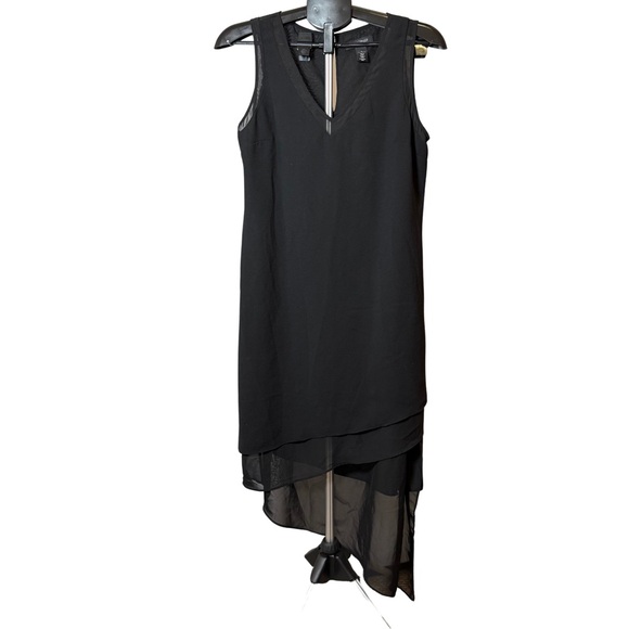 White House Black Market Dresses & Skirts - White House Black Market Black High Low Dress, Sleeveless V-Neck, Sz. 8 2/$25
